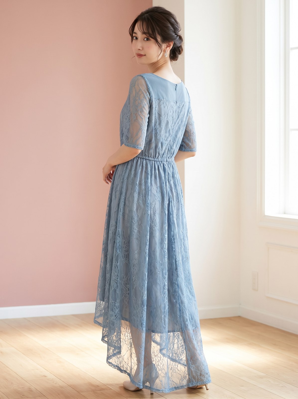 総レース フィッシュテールワンピース（その他・Mサイズ）| 名古屋のレンタルドレス24DRESS