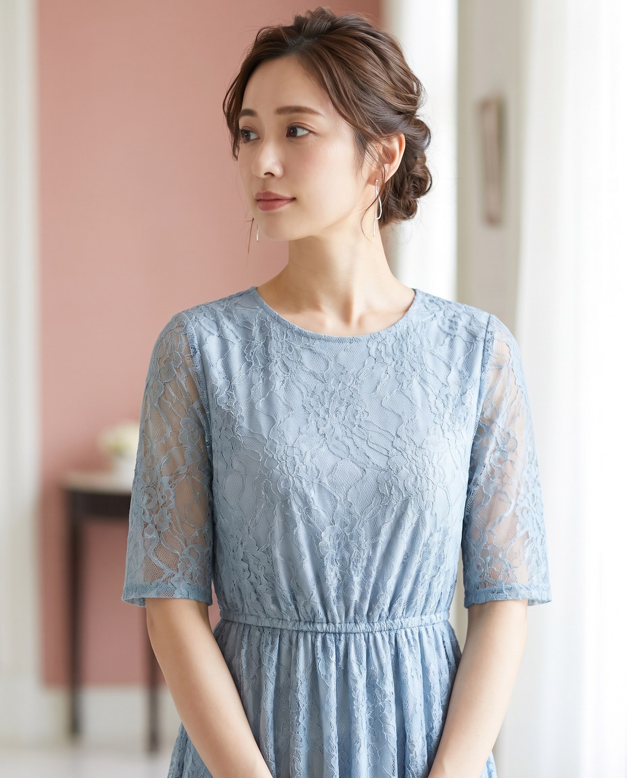 総レース フィッシュテールワンピース（その他・Mサイズ）| 名古屋のレンタルドレス24DRESS 写真2
